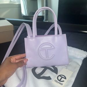 Small purple Telfar Bag!